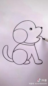 可爱的狗狗怎么画 怎么画狗狗简单图片