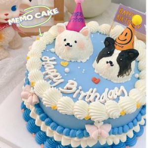可爱狗狗生日蛋糕的制作方法及步骤